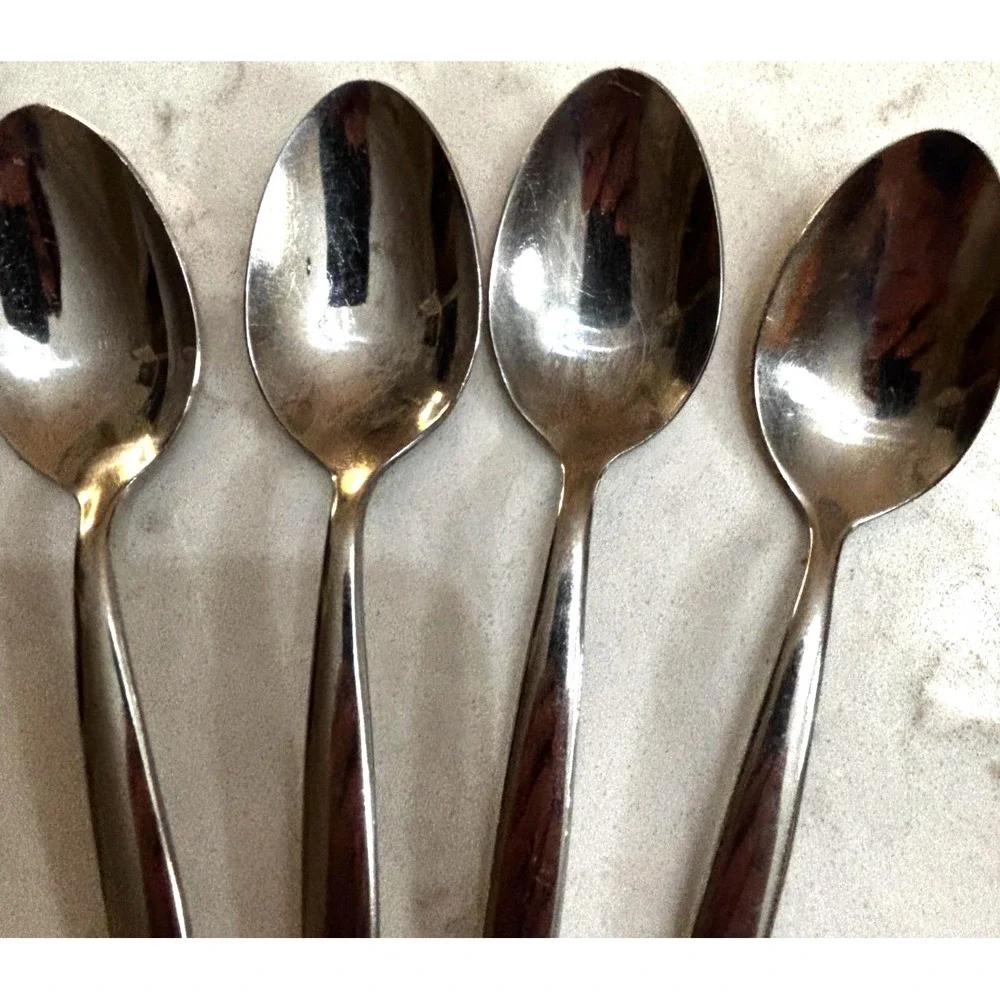 Farberware Dot Salad Forks 4 Stainless Steel 6 1/2